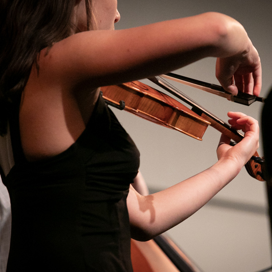 Girl playing violin