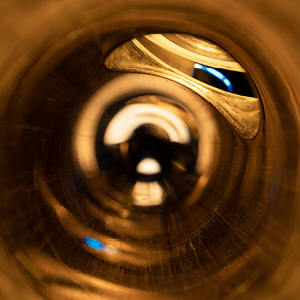 Inside of a flute