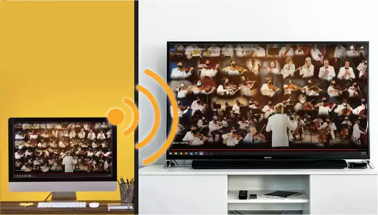 Extending screen from computer to TV