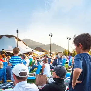 Kids watching concert