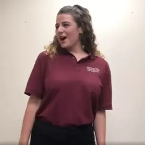 Student singing